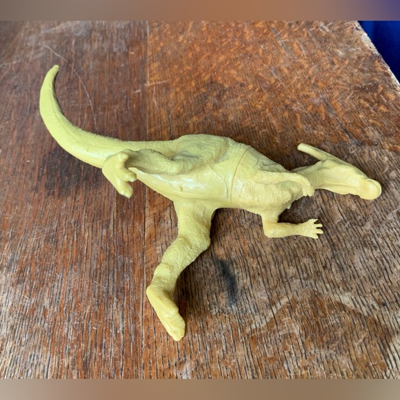 Vtg Miniature Rubber Plastic Parasaurolophus Dinosaur Toy Figurine - Picture 8 of 12